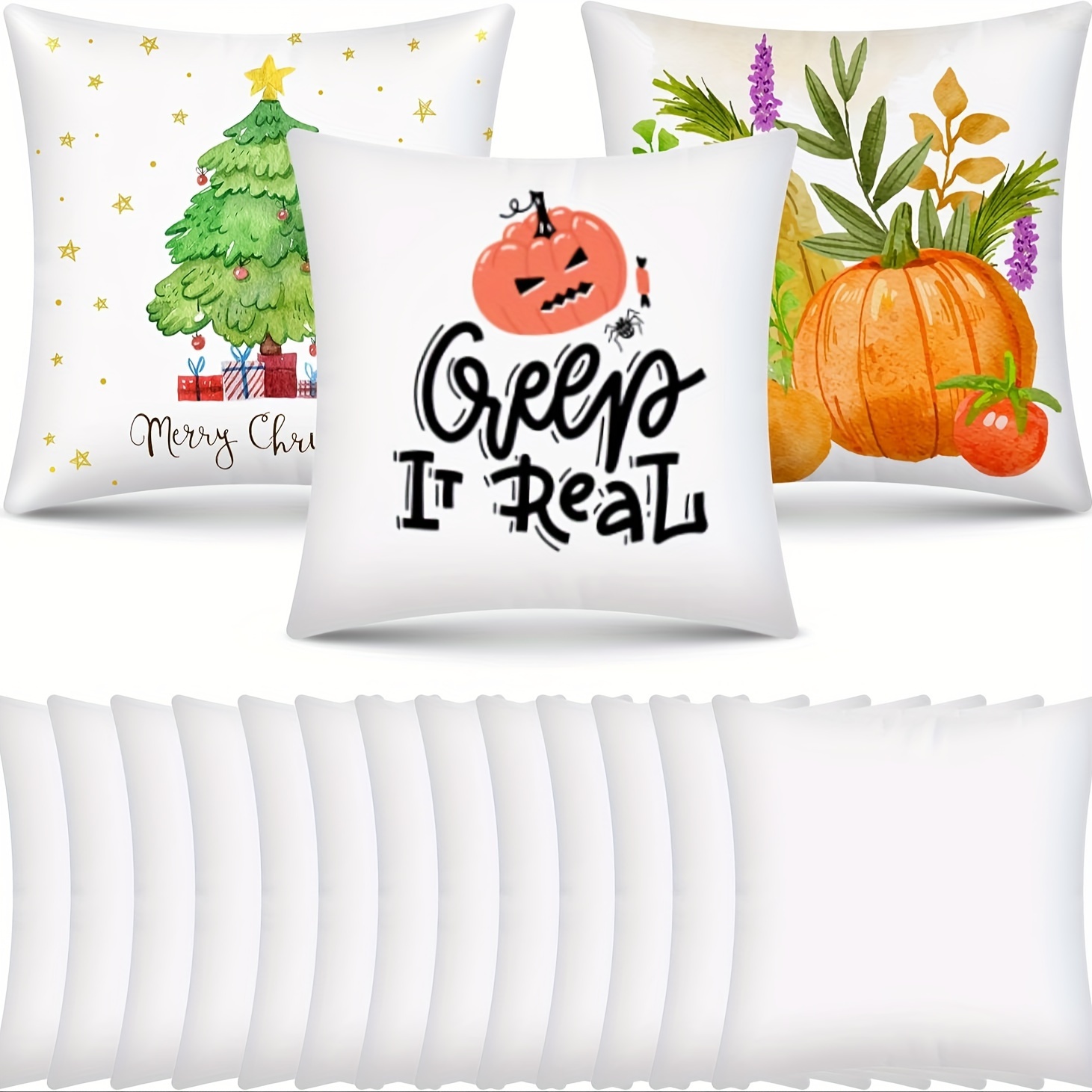 Pillow Cover Sublimation - أغطية وسائد فارغة للطباعة بالحرارة 2/6/10