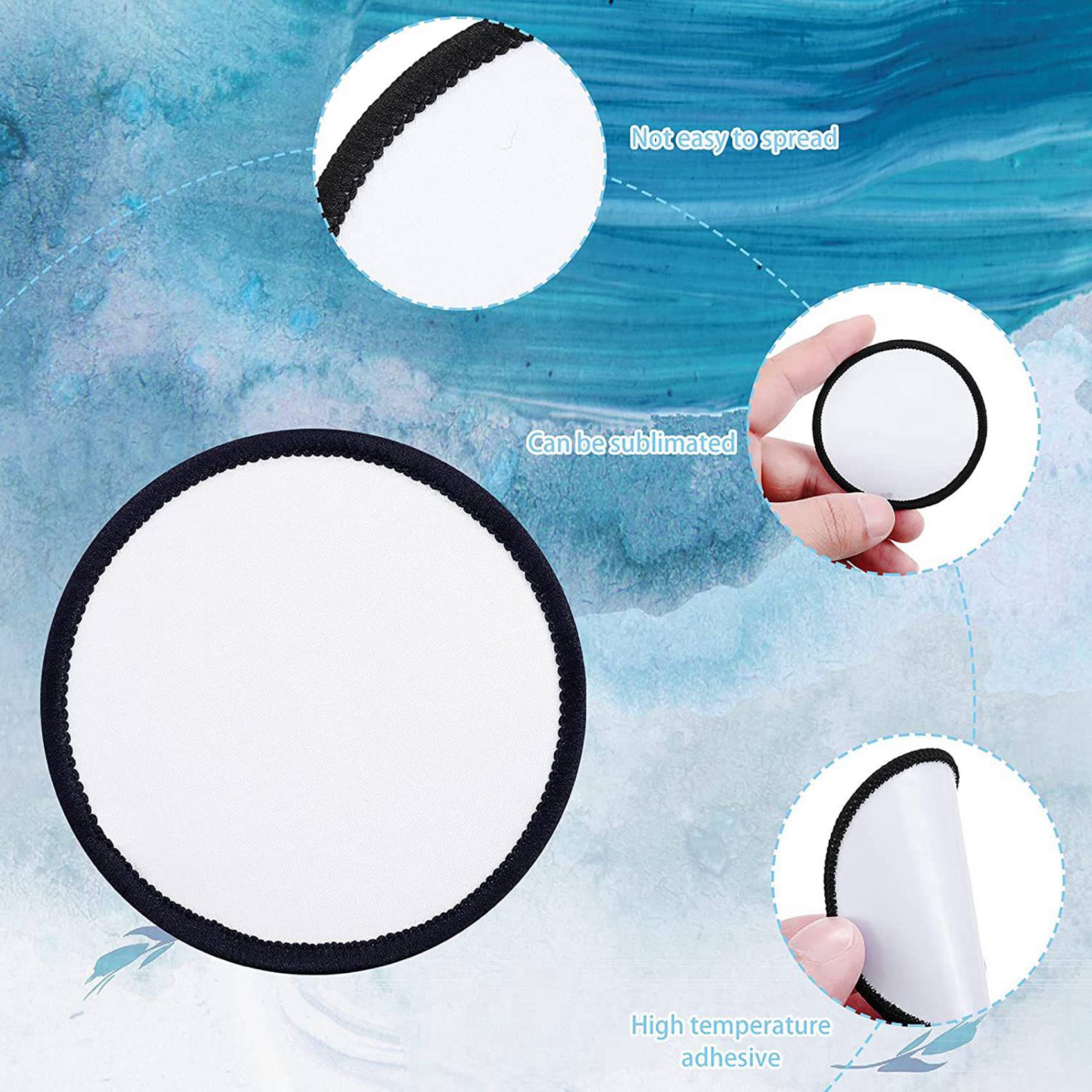 Hat Sublimation Blank - ABXF-48 قطعة من رقع التسامي الفارغة