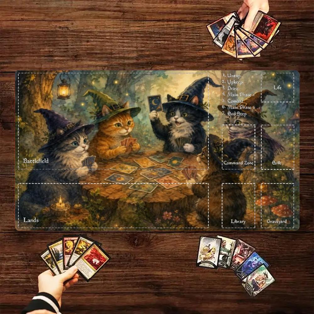 بساط لعب كبير TCG بتصميم قطط ا - مراجعة Door Mat Blank وسعره