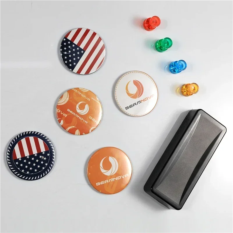 أجزاء شارات مغناطيسية ناعمة فا - مراجعة Button Badge Blank وسعره