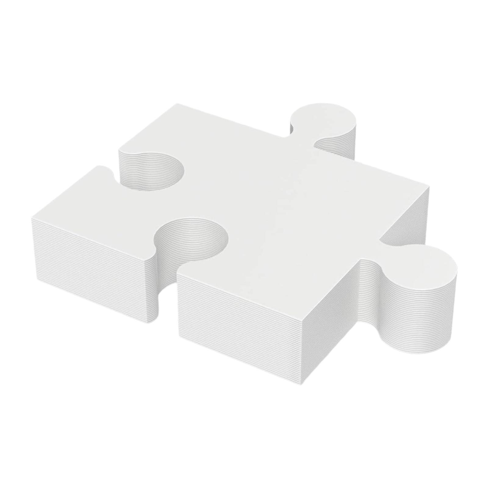 30 قطعة من قطع الأحجية للرسم و - مراجعة Puzzle Blank White وسعره